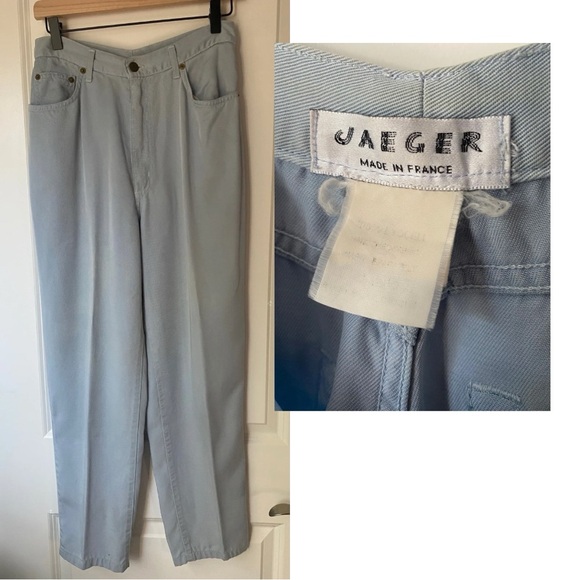 Vintage Jaeger Light Blue Trouser Pants Women’s Size  10 - Picture 1 of 8